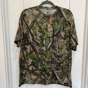 True Timber Men's Camo Anti-Odor Short Sleeve Tee T-Shirt Size Large